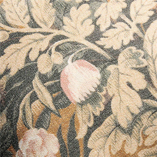 Joules Linen 20"x20" Floral Blue Throw Pillow Cover