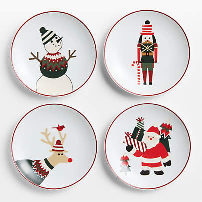 Joan Anderson Arctic Friends Appetizer Plates, Set of 4