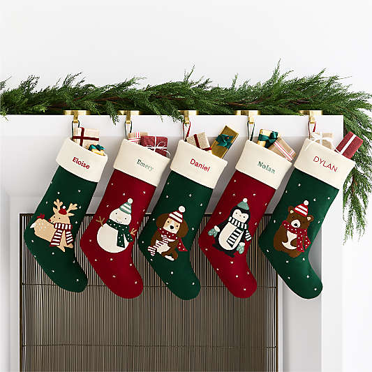 Puppy Kids Christmas Stocking by Joan Anderson