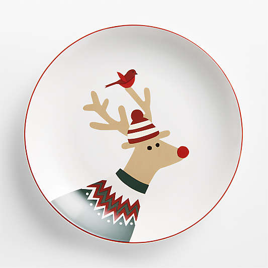 Joan Anderson Arctic Friends Reindeer Dinner Plate