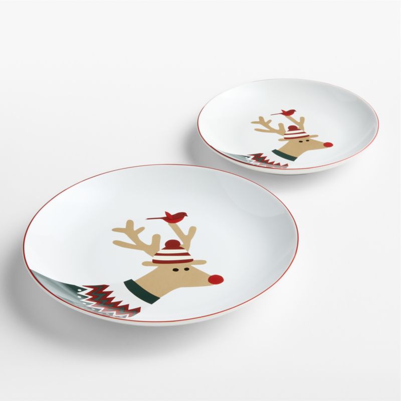Joan Anderson Arctic Friends Reindeer Dinner Plate - image 1 of 3