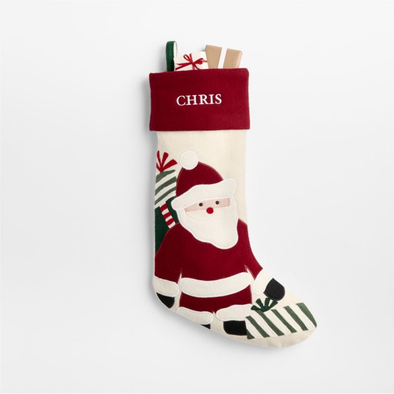 Arctic Friends Santa Wool Christmas Stocking by Joan Anderson - image 4 of 8