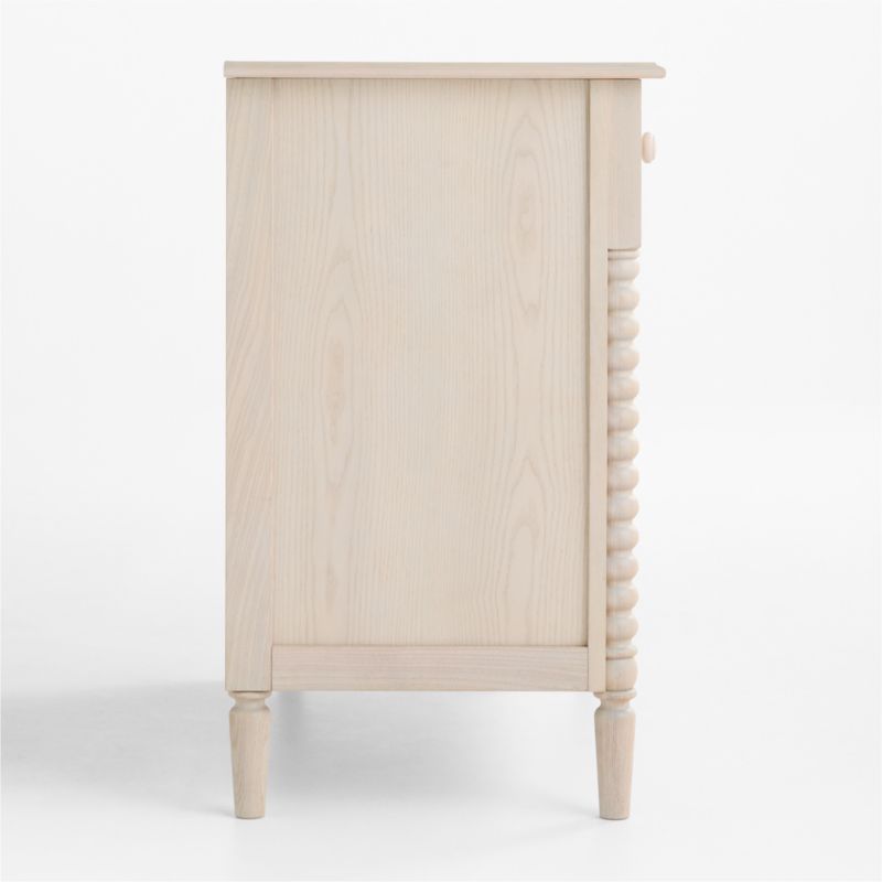 Jenny Lind 37" Washed Natural Narrow 4-Drawer Kids Dresser - image 4 of 10