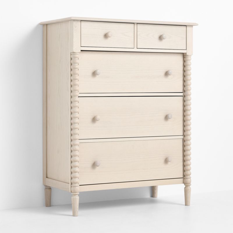 Jenny Lind 37" Washed Natural Tall 5-Drawer Kids Dresser - image 2 of 10
