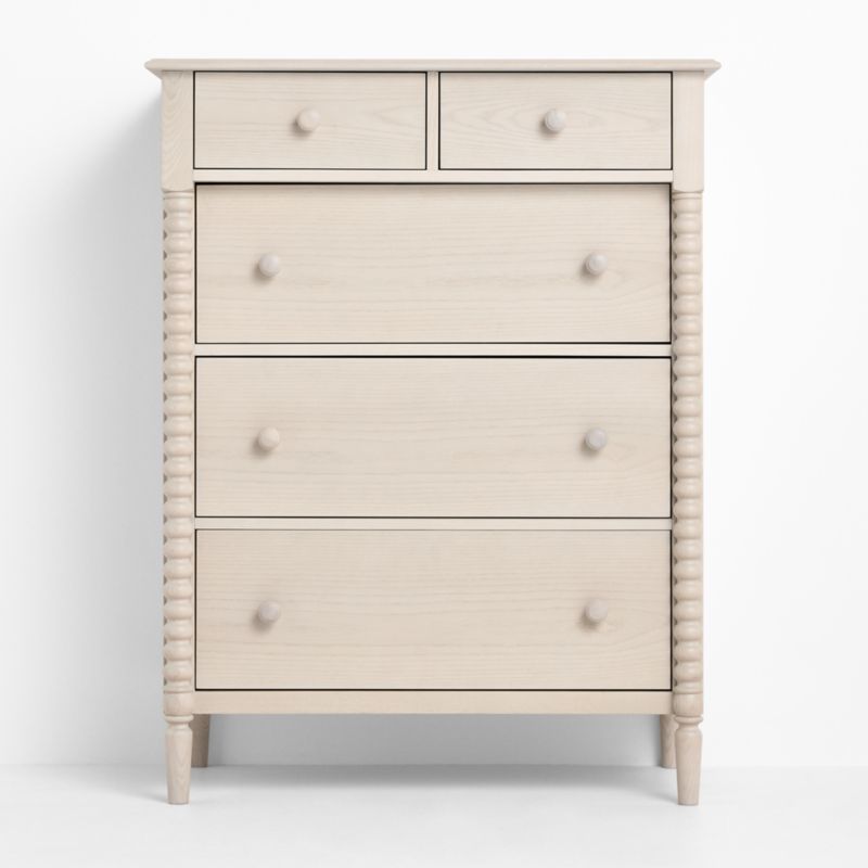 Jenny Lind 37" Washed Natural Tall 5-Drawer Kids Dresser - image 1 of 10