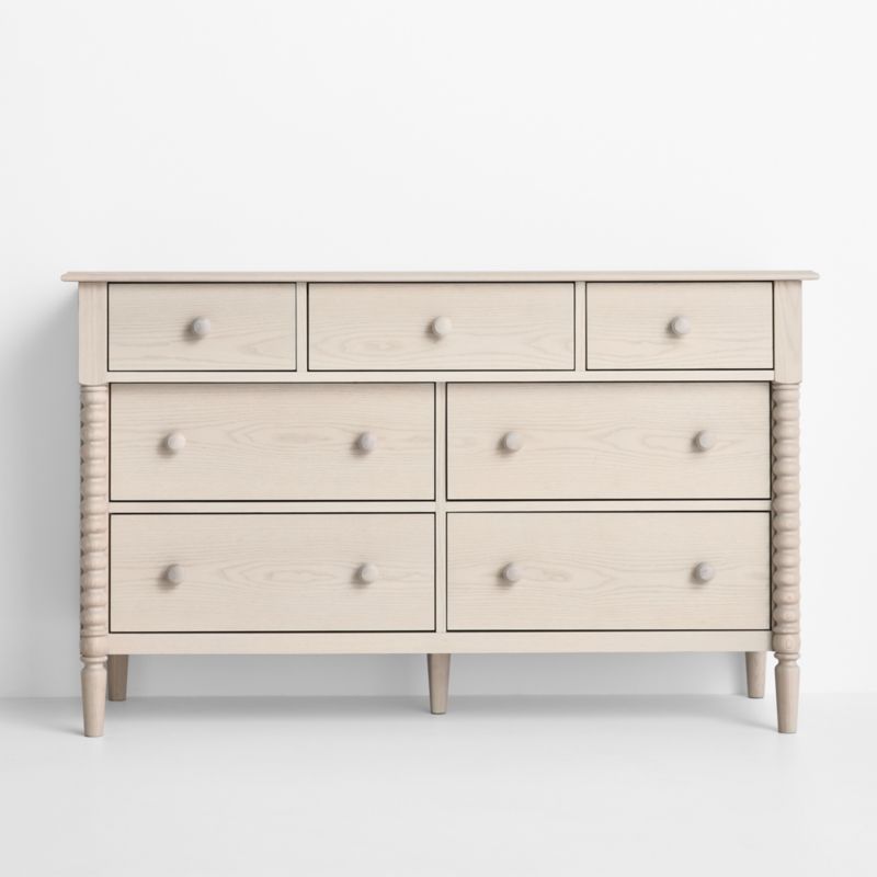 Jenny Lind 54" Washed Natural Wide 7-Drawer Kids Dresser - image 1 of 10