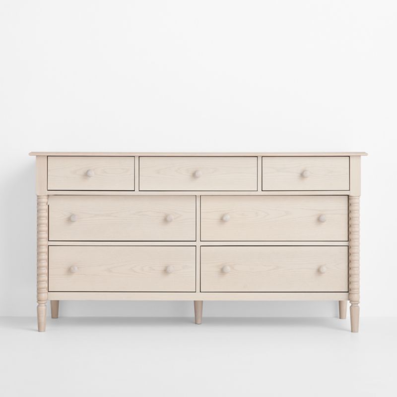 Jenny Lind 62" Washed Natural Extra Wide 7-Drawer Kids Dresser - image 1 of 10