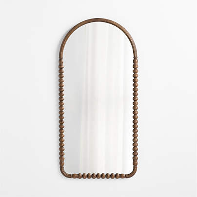 Jenny Lind Deep Brown Arch Full Kids Wall Mirror