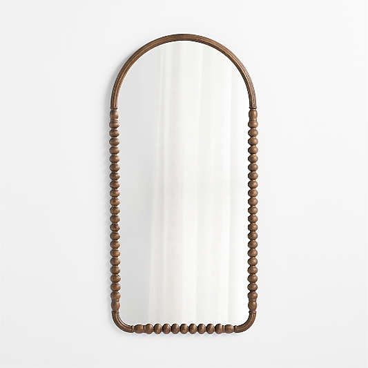 Jenny Lind Deep Brown Arch Full Kids Wall Mirror