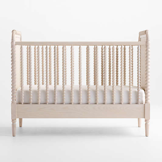 Jenny Lind Heirloom Washed Natural Convertible Baby Crib with Toddler Bed Rail