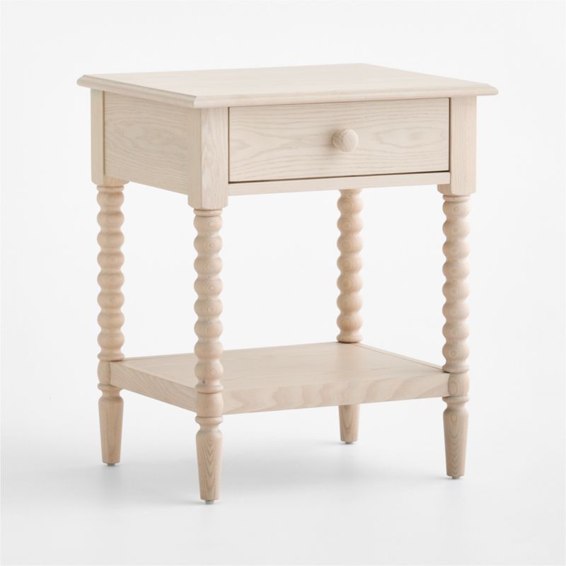 Set of 2 Jenny Lind 21" Washed Natural Spindle Kids Nightstand with Drawer - image 2 of 9