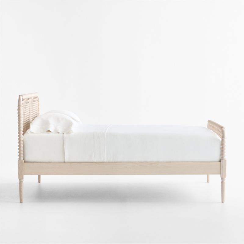 Jenny Lind Washed Natural Wood Spindle Kids Queen Bed - image 3 of 11