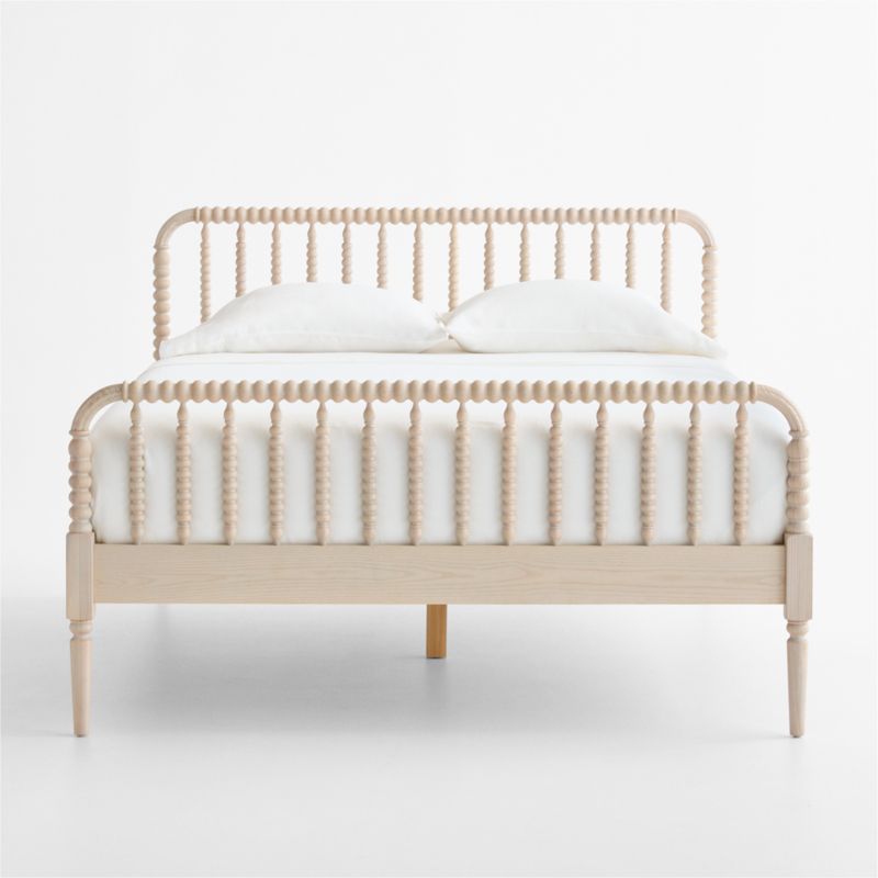 Jenny Lind Washed Natural Wood Spindle Kids Queen Bed - image 2 of 11