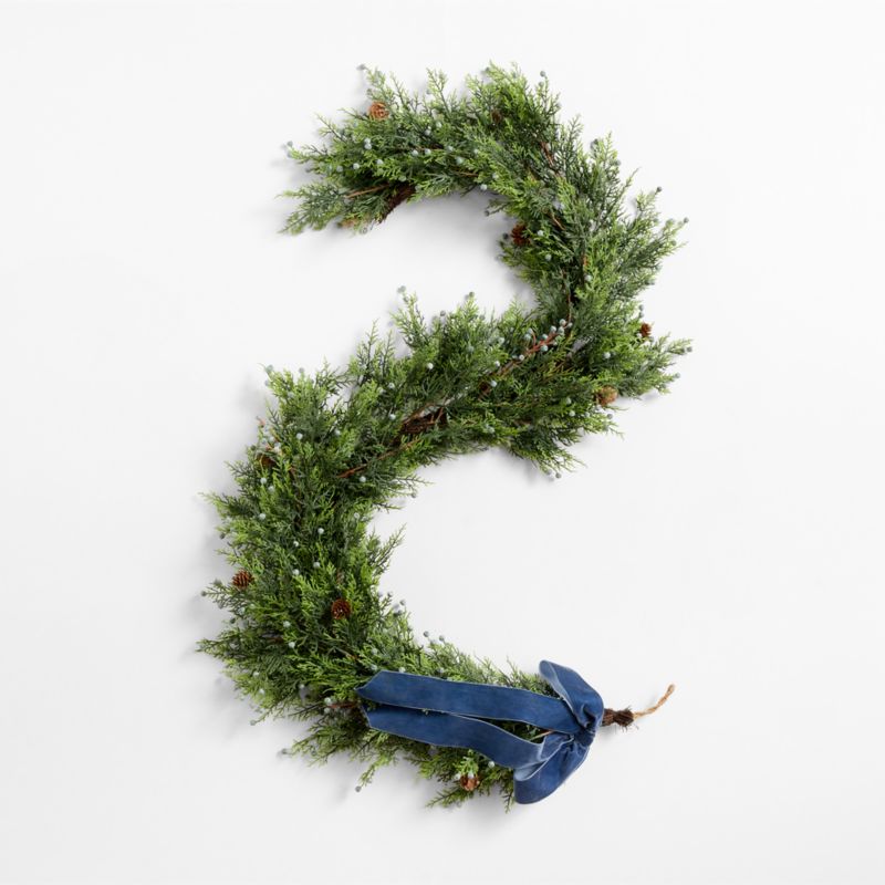 Faux Juniper Berry Holiday Garland 6' - image 2 of 4