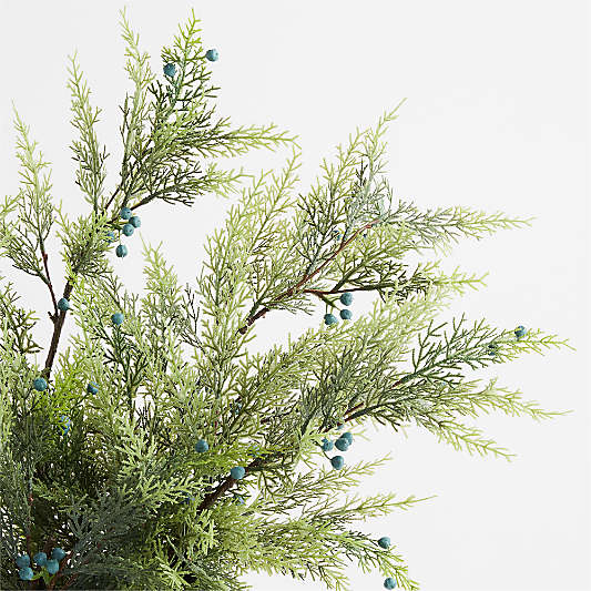 Faux Juniper Berry Holiday Stem 35"