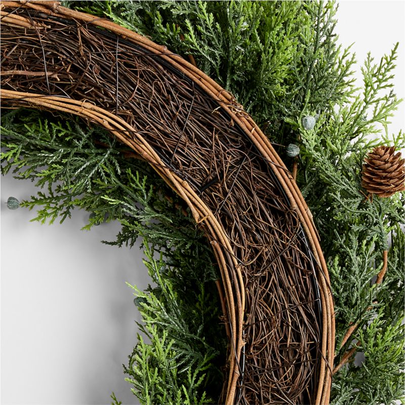 Faux Juniper Berry Holiday Wreath 28" - image 4 of 5