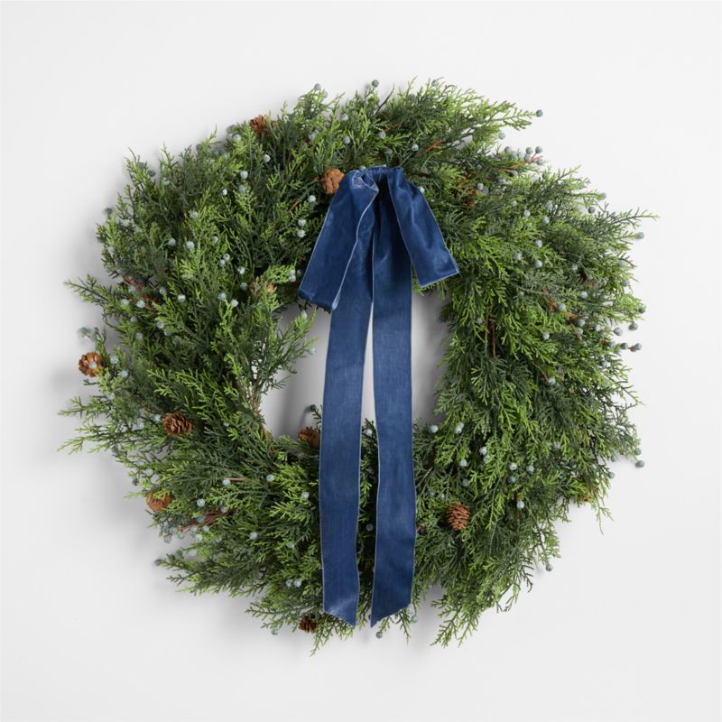 Faux Juniper Berry Holiday Wreath 28" - image 2 of 5