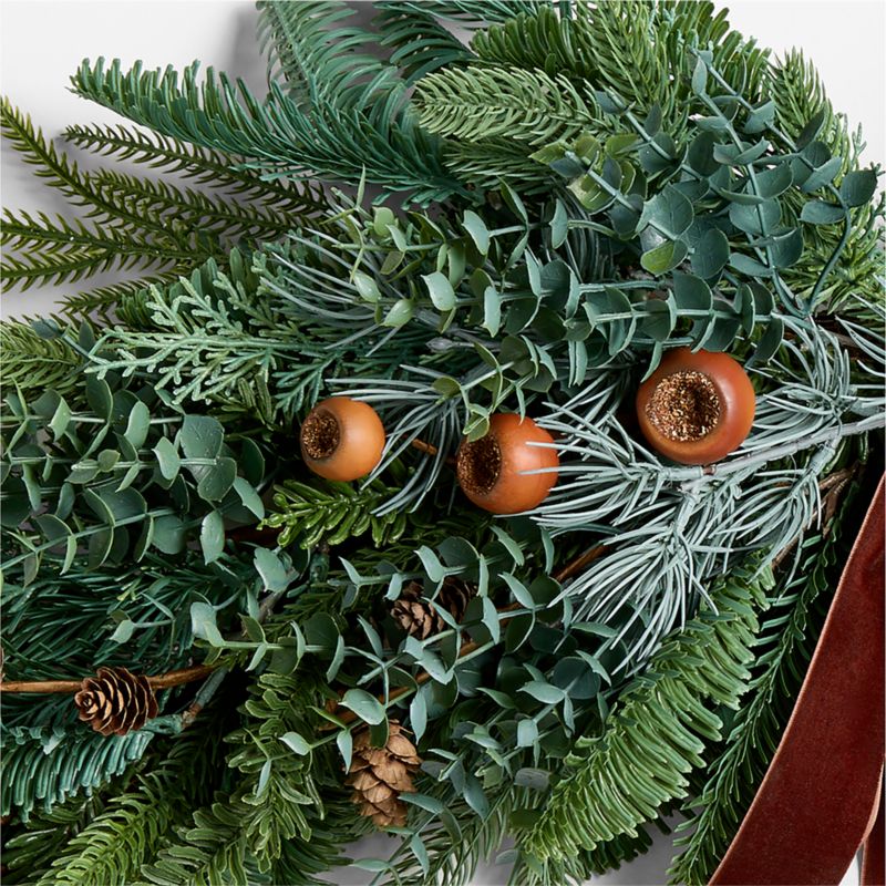 Faux Juniper, Pinecone and Acorn Holiday Swag 42' - image 5 of 7