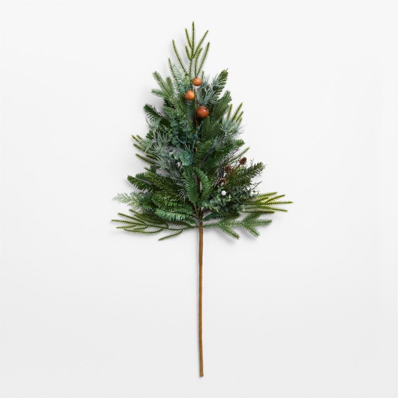 Faux Juniper, Pinecone and Acorn Holiday Stem 41" - image 2 of 3