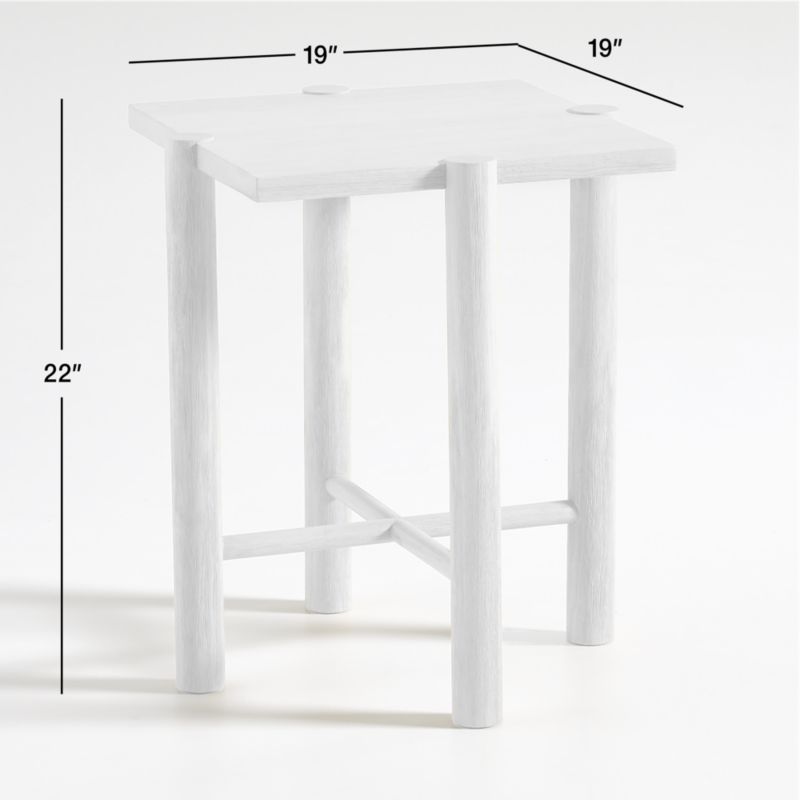 View Jo Wood Square End Table - image 2 of 8