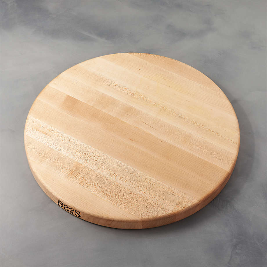 John Boos Small Walnut Wood Cutting Board for Kitchen, 9 x 9 x 1.5