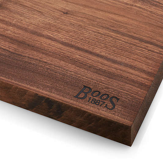 John Boos 17"x12" Rustic Edge Walnut Cutting Board