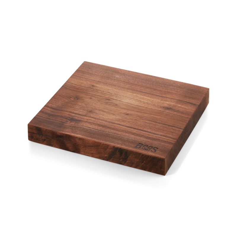 John Boos 13"x12" Rustic Edge Walnut Cutting Board - image 4 of 5