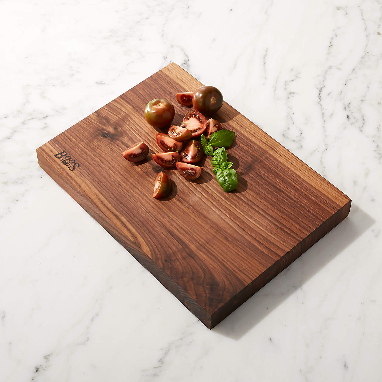 John Boos 17x12 Rustic Edge Walnut Cutting Board Serving Board   John Boos 17x12 Rustic Edge Walnut Cutting Board 