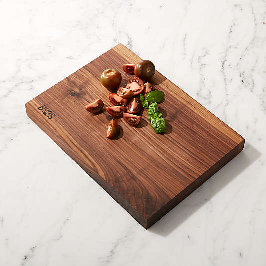 John Boos 17"x12" Rustic Edge Walnut Cutting Board