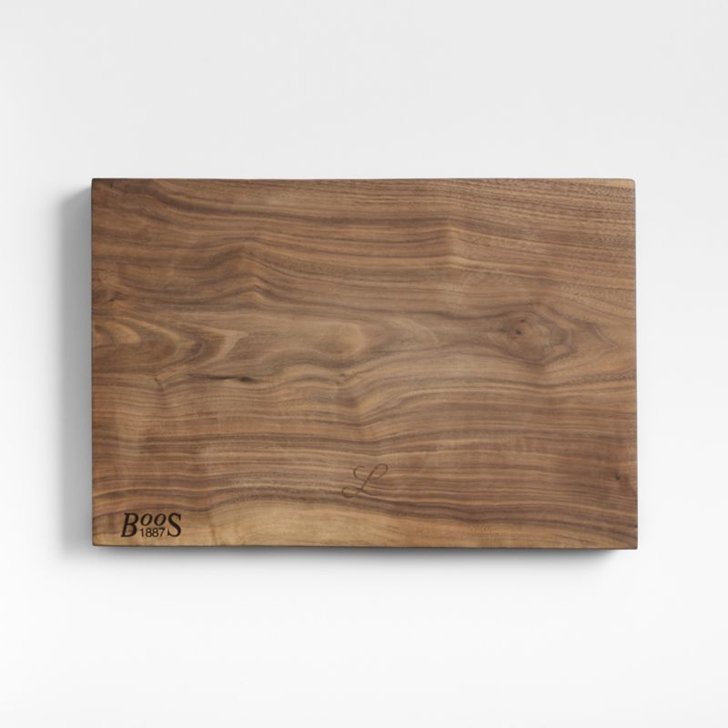 John Boos 17"x12" Rustic Edge Walnut Cutting Board - image 0 of 7