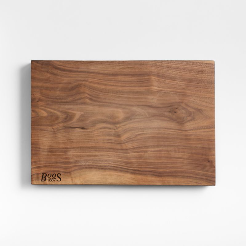 John Boos 17"x12" Rustic Edge Walnut Cutting Board - image 1 of 7