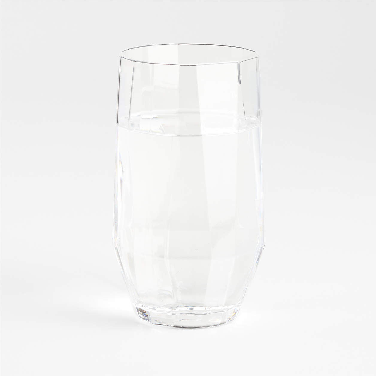 Geo Highball Glass + Reviews Crate & Barrel
