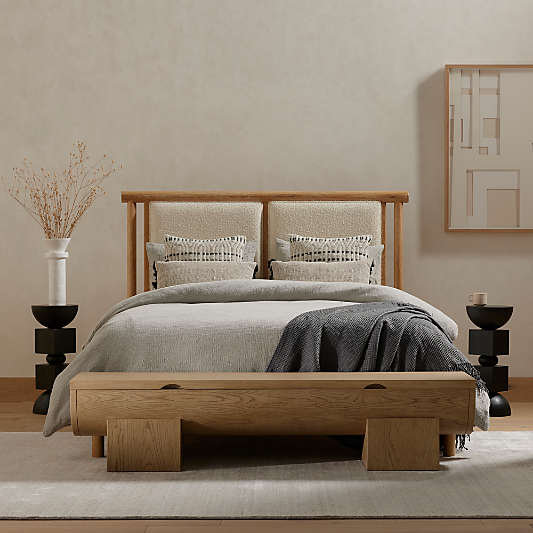 Edgebrook King Upholstered Wood Bed