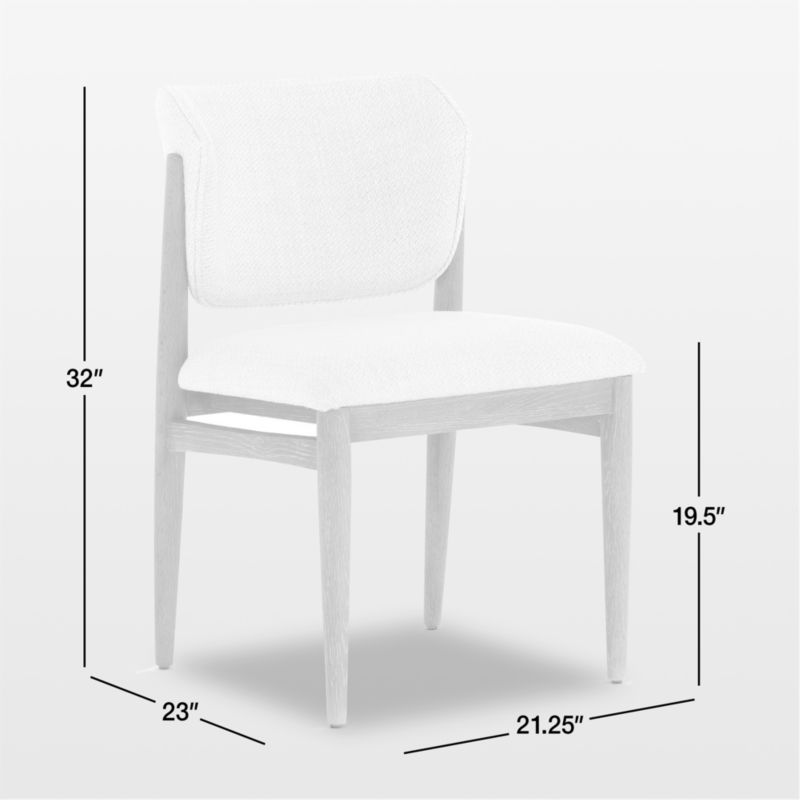 Joren Taupe Wood Upholstered Dining Chair with Performance Fabric