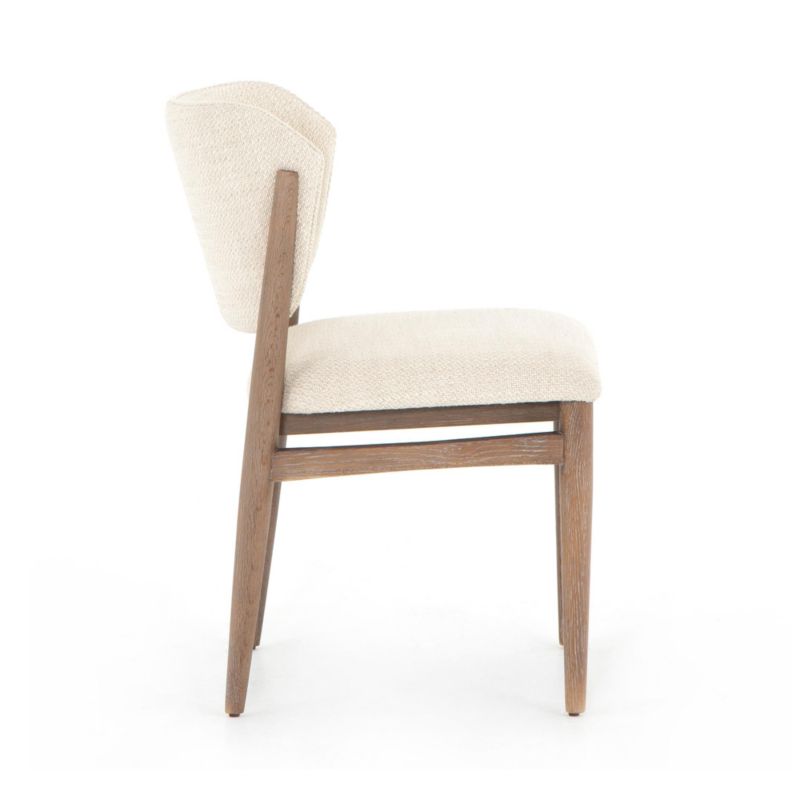 Joren Taupe Wood Upholstered Dining Chair with Performance Fabric