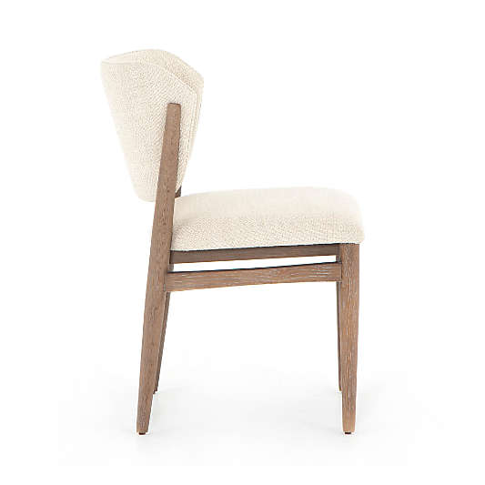 Joren Taupe Wood Upholstered Dining Chair with Performance Fabric