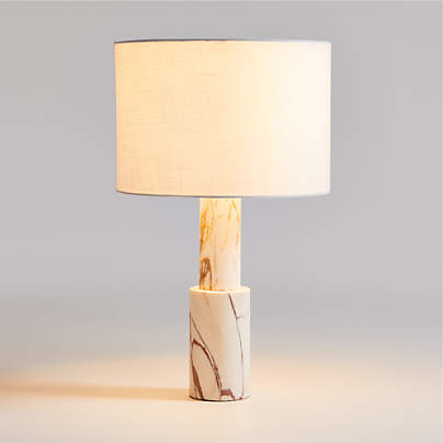 Jorgen Golden Calacatta Marble Table Lamp 28"