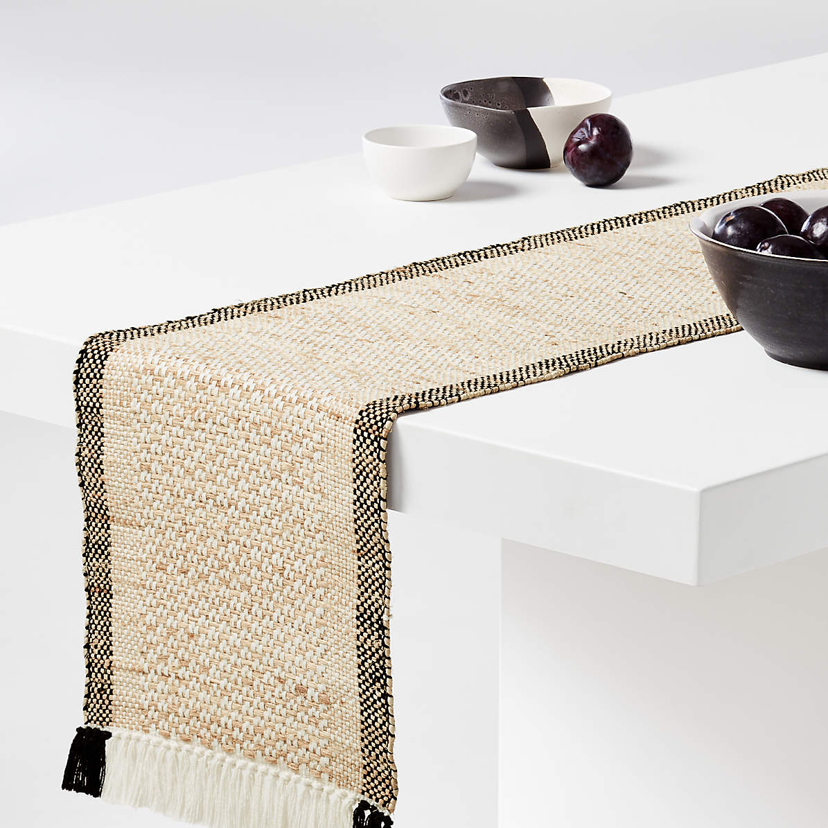 Jornada Woven Fiber Table Runners Crate And Barrel Canada