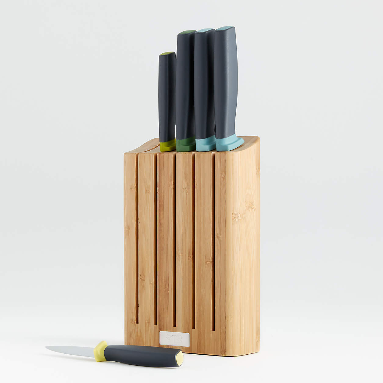 Joseph Joseph 6Piece Elevate Knife Set with Bamboo Wood Block