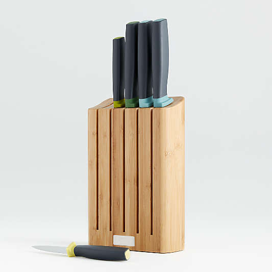 Joseph Joseph 6-Piece Elevate ™ Knife Set with Bamboo Wood Block