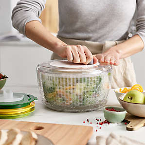 Crate&Barrel OXO ® Glass Salad Spinner