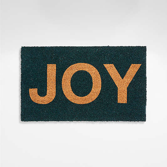 Joy Green Christmas Doormat 18"x30"