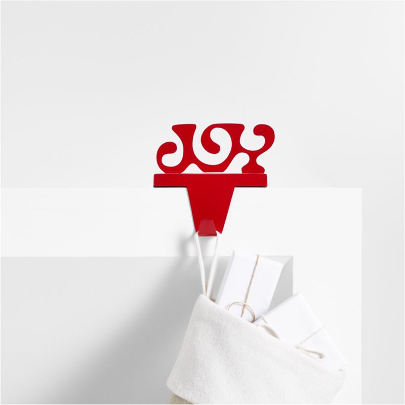 "Joy" Christmas Stocking Hook by Lucia Eames Crate & Barrel Canada