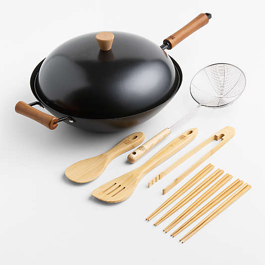 Joyce Chen 7-Piece Wok Set