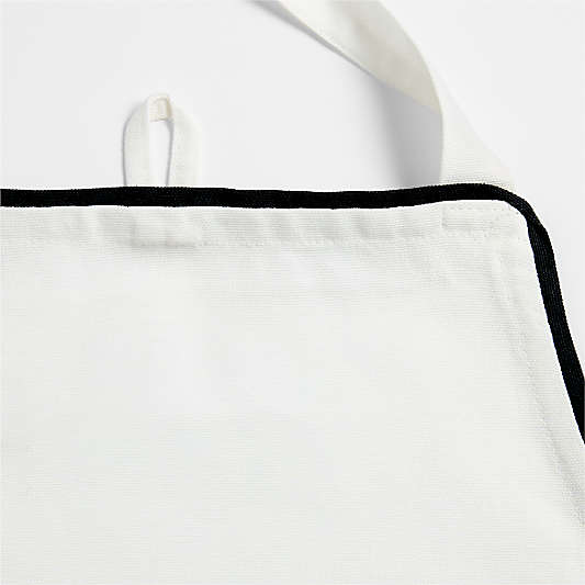 Black and White Kids Chef Apron