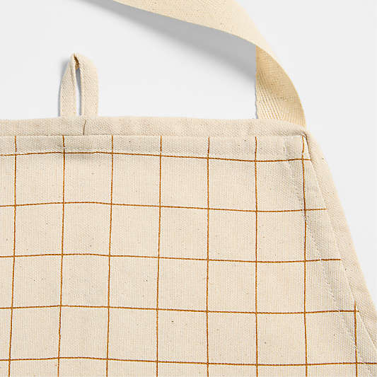 Brown Grid Kids Chef Apron
