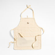 Green Grid Kids Chef Apron