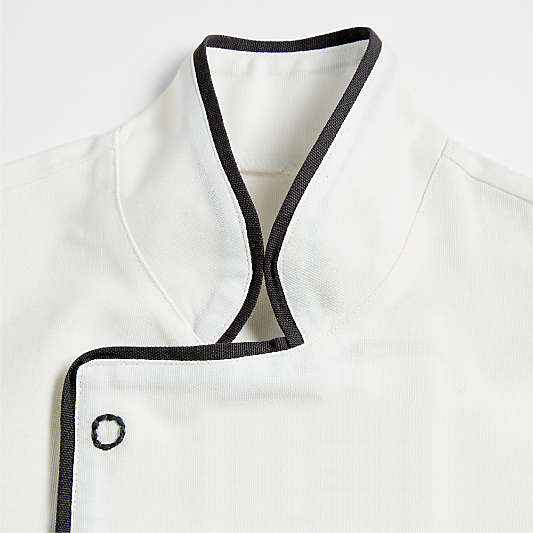 Black and White Kids Chef Coat and Hat Set