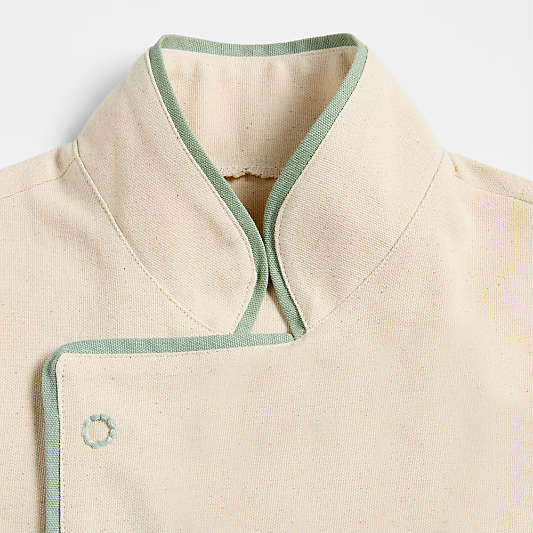 Natural and Green Kids Chef Coat and Hat Set