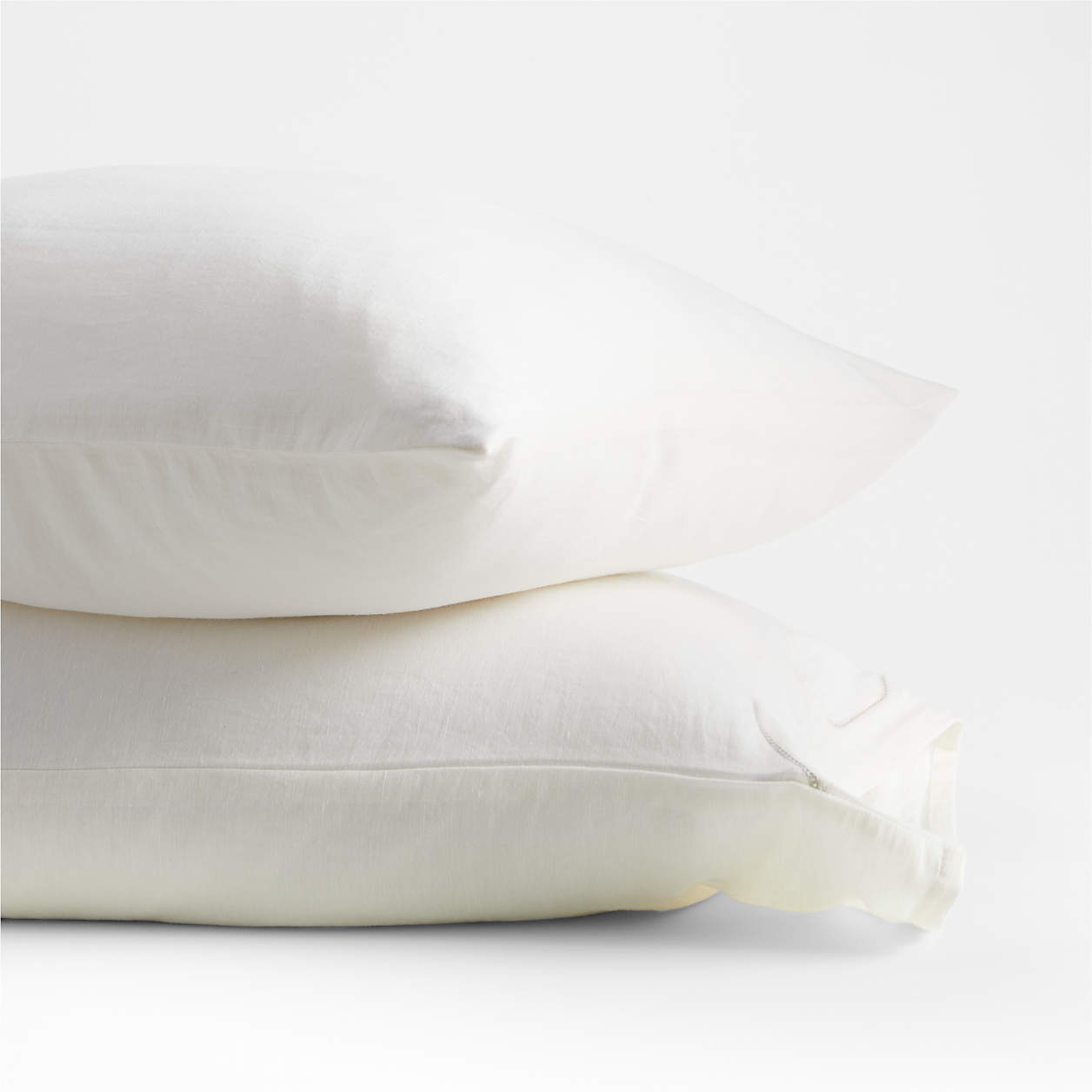 Jude Cotton Linen Duvet Covers by Jake Arnold Crate & Barrel